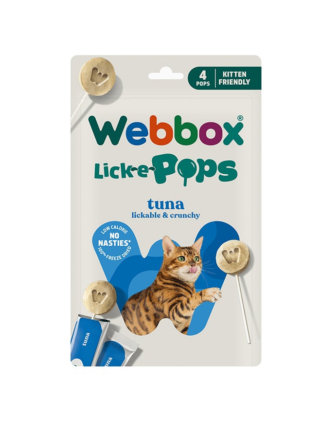 Webbox Lick-e-Pops Tuna 4/pk